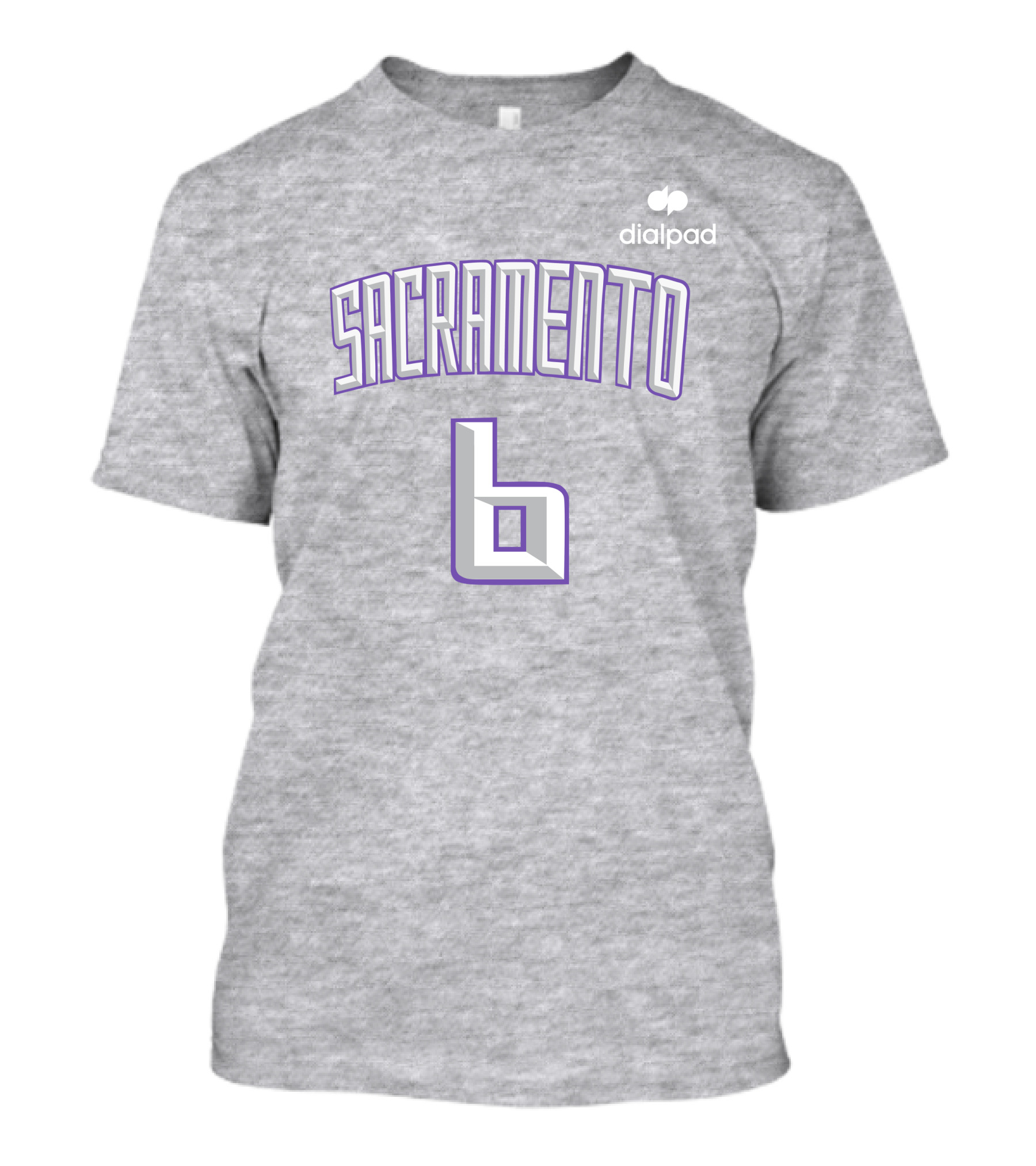 Dialpad Sacramento Basketball-Inspired Number 6 T-Shirt