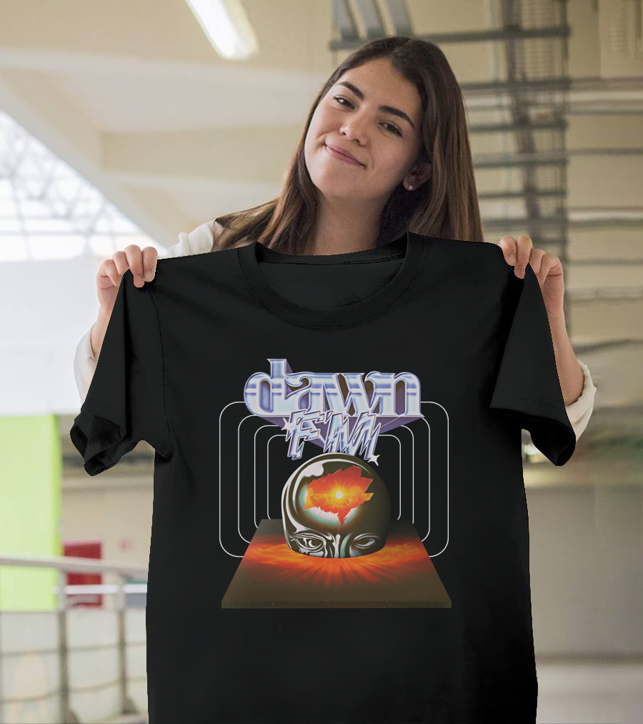 Dawn FM Surreal Orb and Geometric Energy Burst T-Shirt