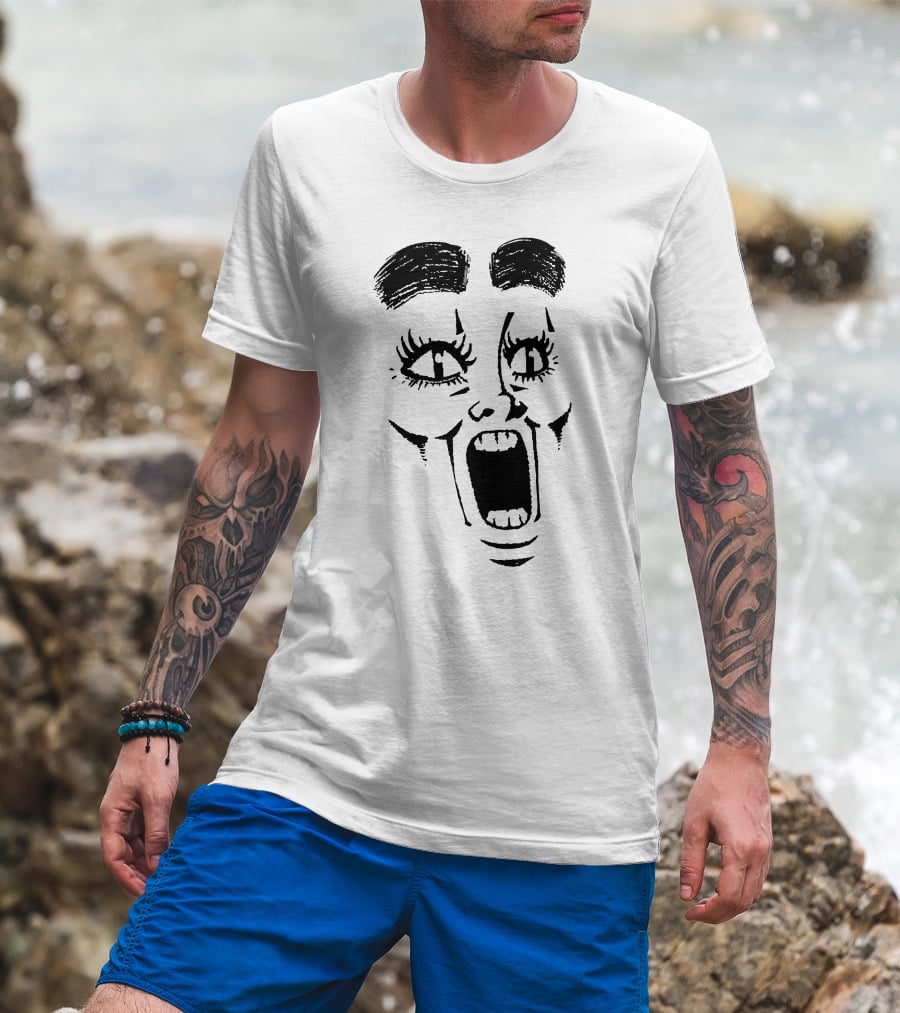 Represent Gasp Bold Expression Face T-Shirt