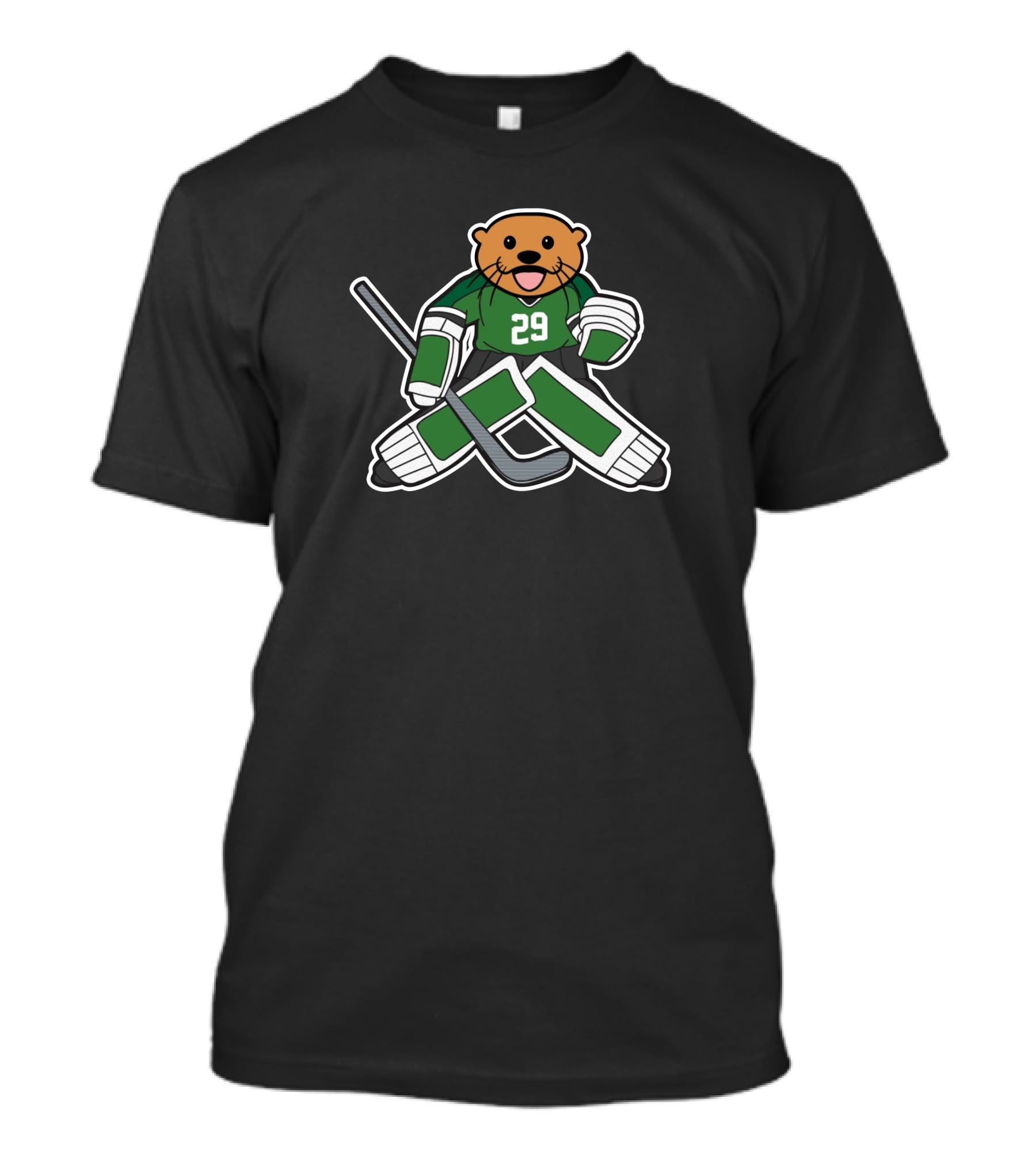 Dallas Stars Jake Otter 29 Hockey Mascot Cartoon T-Shirt