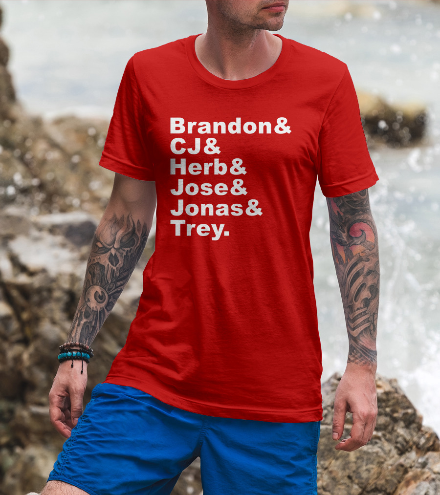 Brandon CJ Herb Jose Jonas Trey New Orleans Pelicans Fan T-Shirt