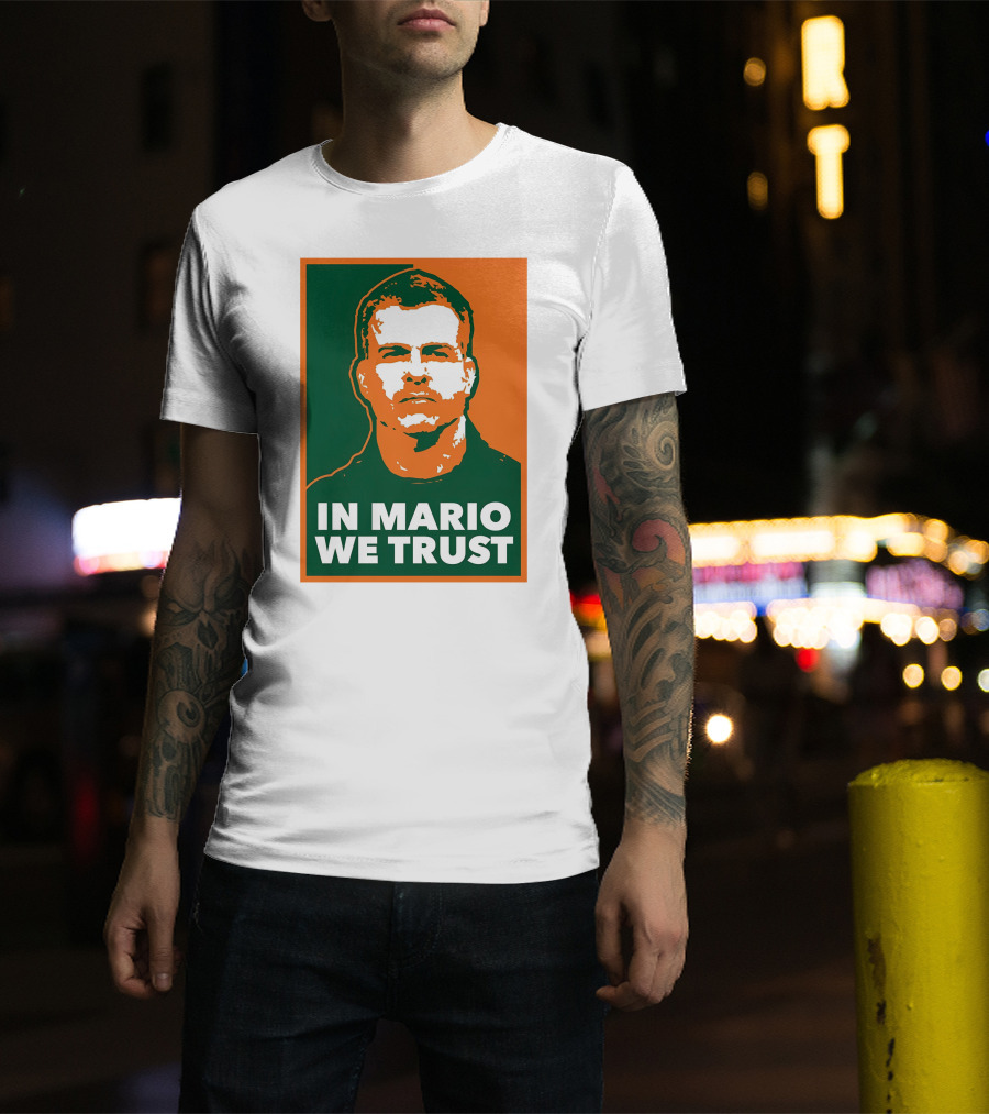 In Mario We Trust Retro Sports T-Shirt