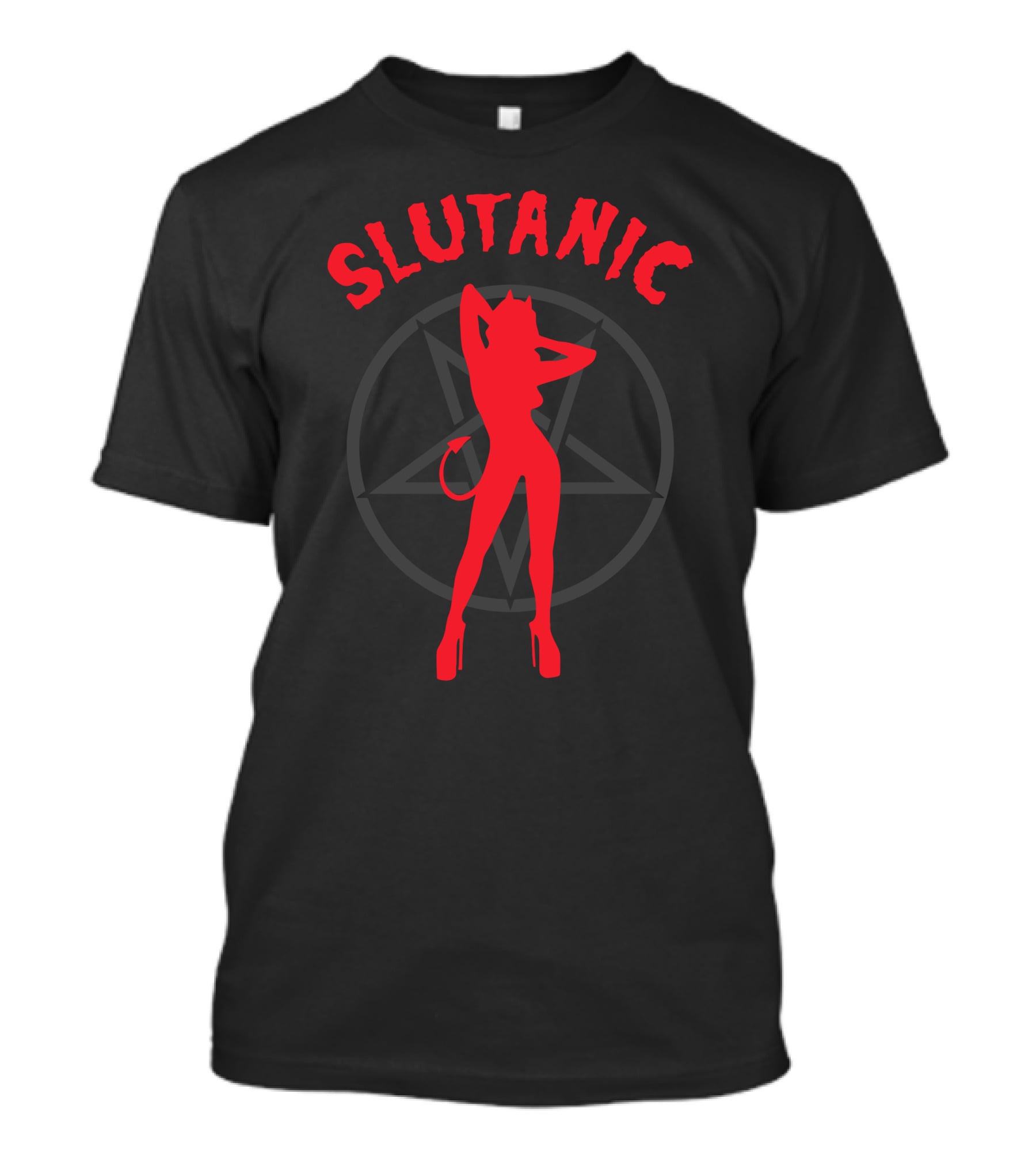 Shirtsthtgohard Shop Slutanic Devil Pentagram T-Shirt