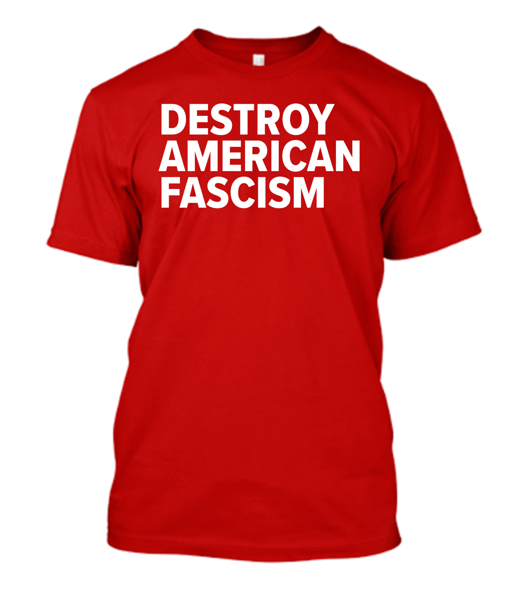 Tom Morello Store Destroy American Fascism Red T-Shirt