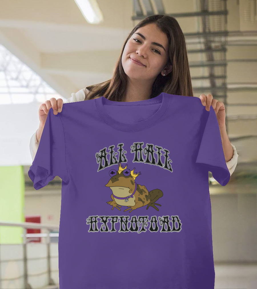 All Hail Hypnotoad Purple Crowned T-Shirt