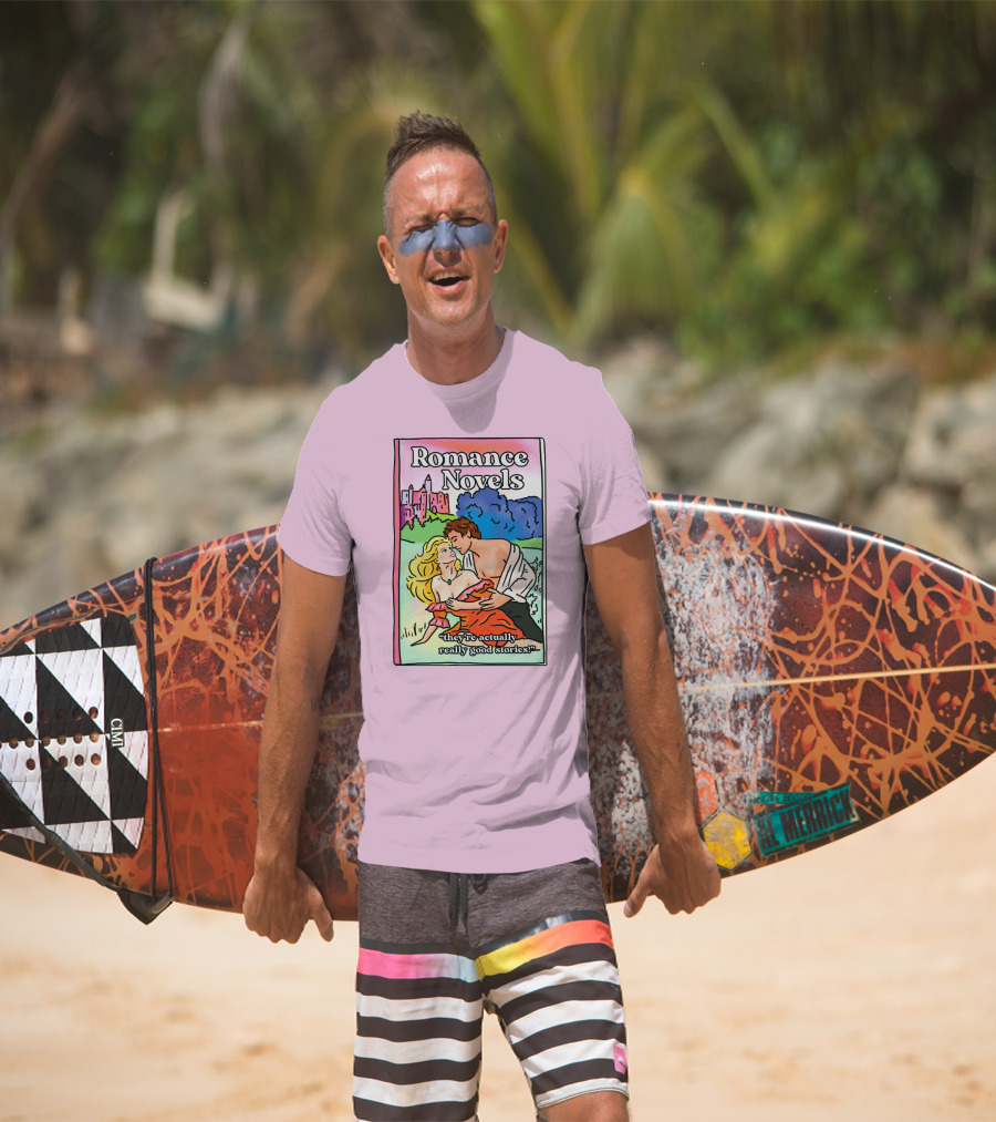 Romance Novels They're Actually Really Good Stories Scenic Castle Backdrop T-Shirt