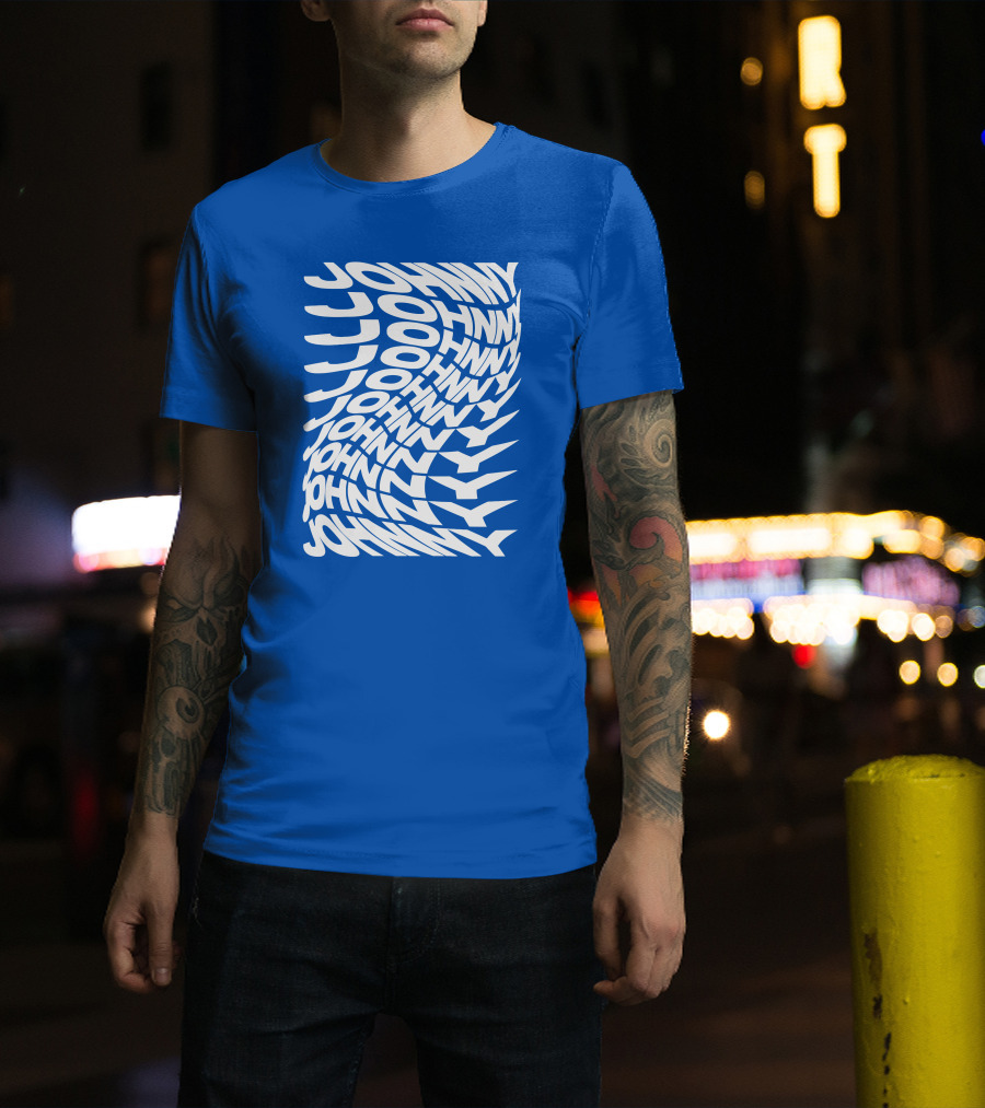 Johnny Orlando Johnny Optical Illusion Text T-Shirt