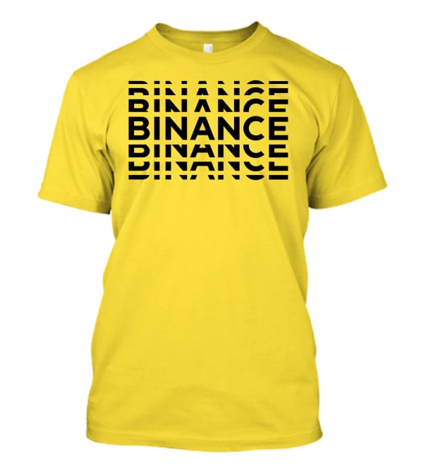 Binance Binance Repeated Bold Text T-Shirt