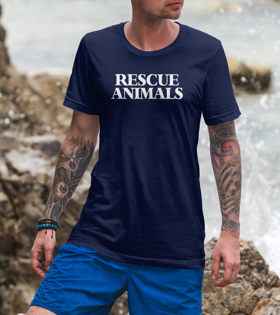 Vintagevegans Rescue Animals T-Shirt