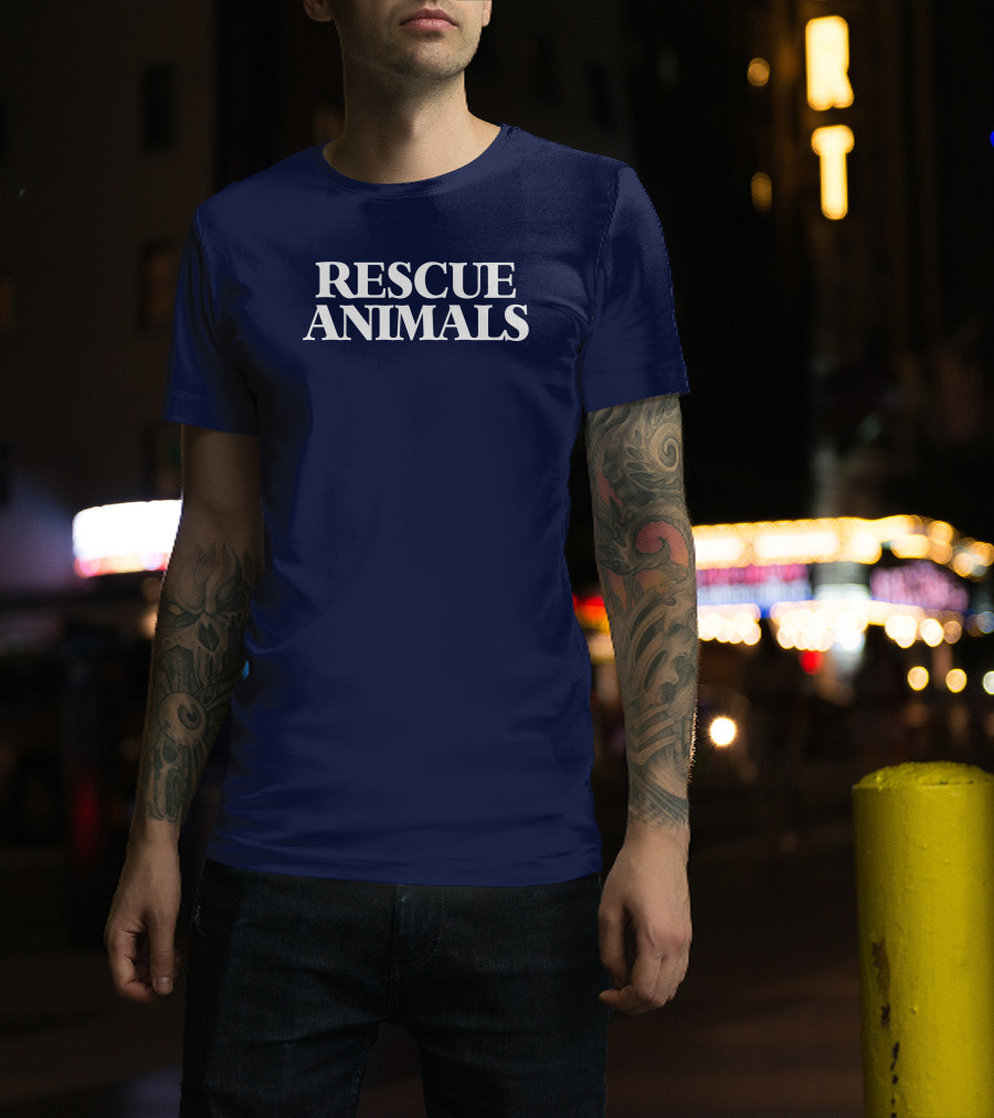 Thevintageveganchick Rescue Animals T-Shirt