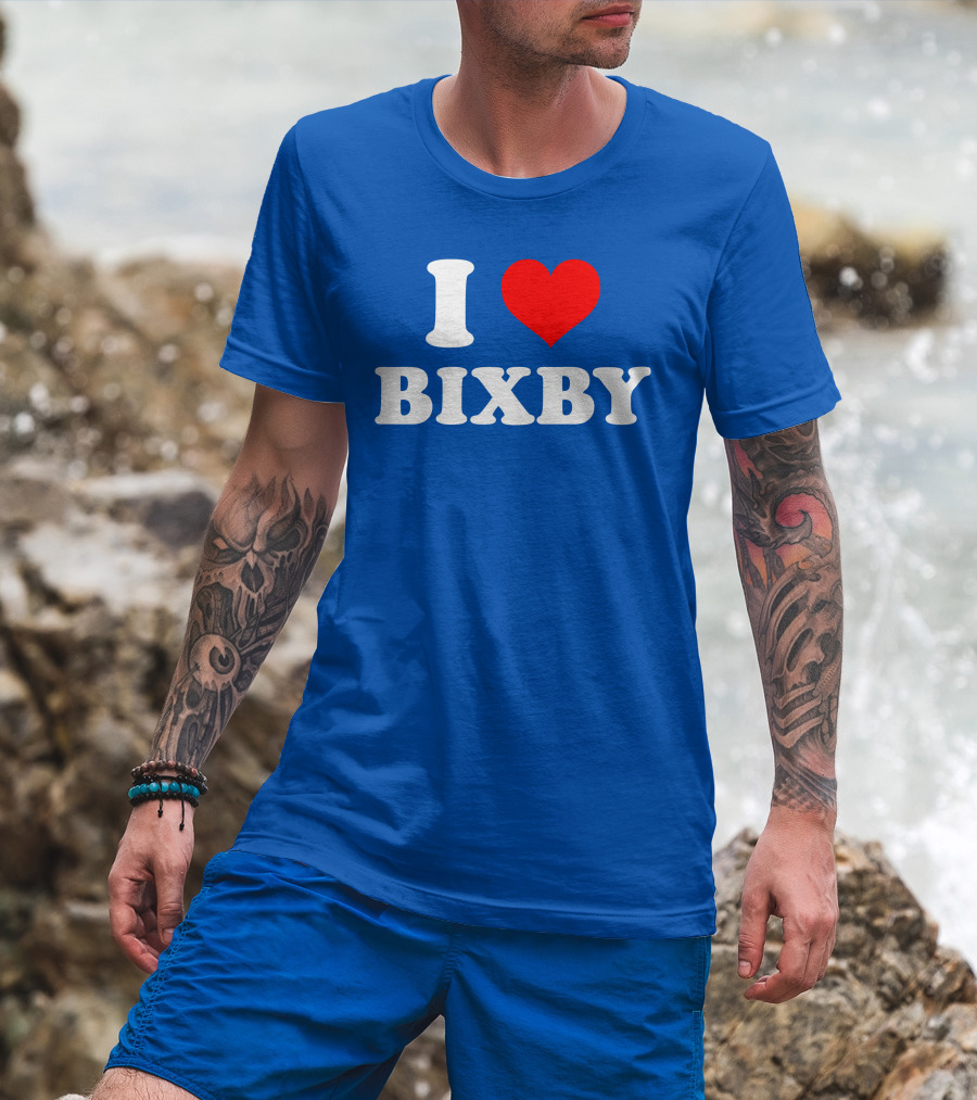 Agent47il I Love Bixby Heart T-Shirt