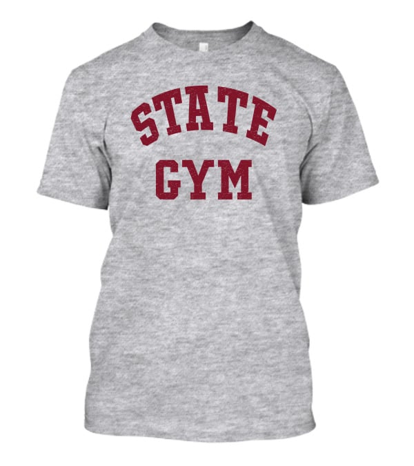 State Gym Vintage Athletic Typography T-Shirt