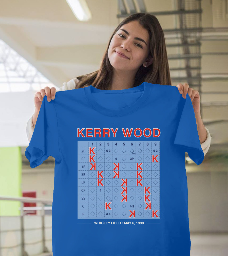 Kerry Wood Wrigley Field 20 Strikeouts May 6 1998 Scorecard T-Shirt