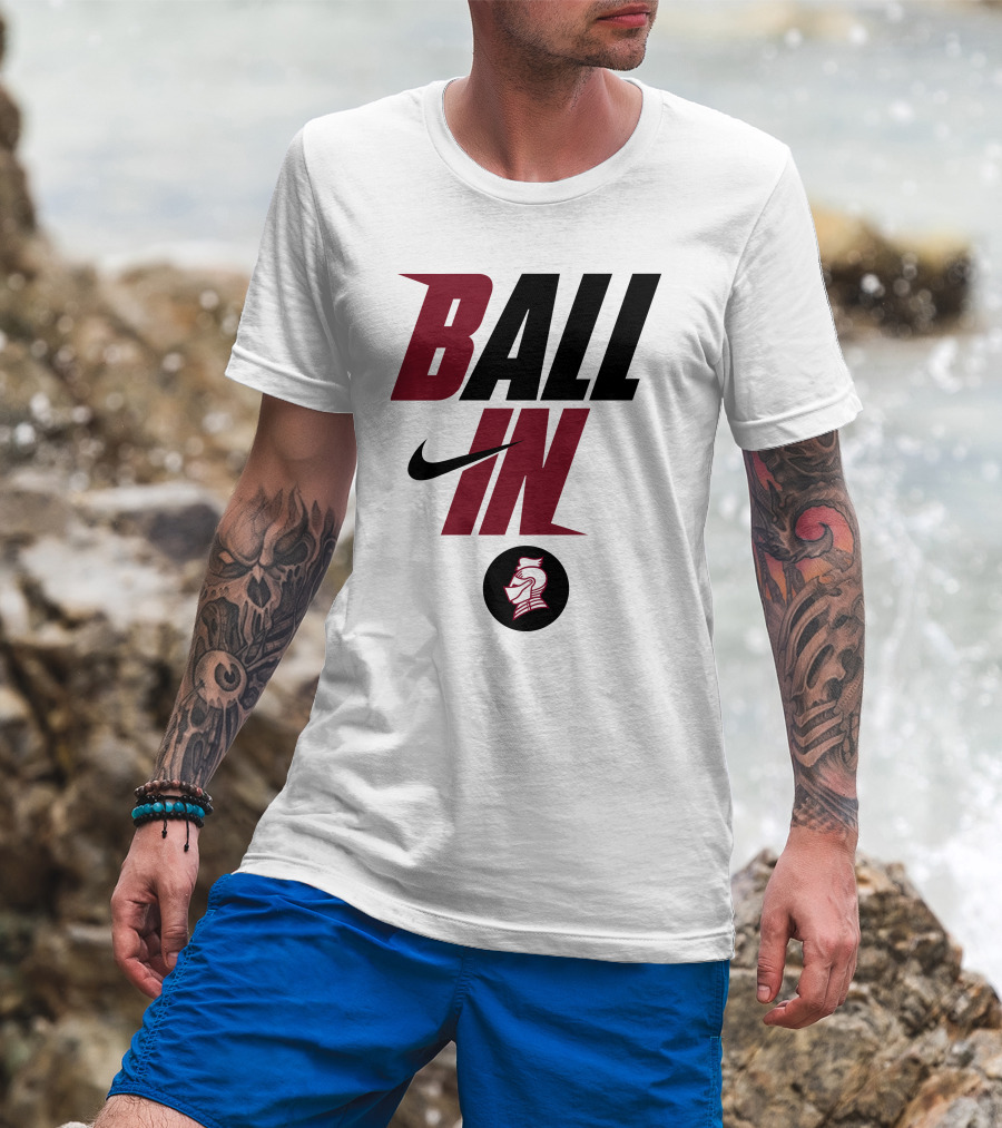 Ball In Bellarmine University Football Knight T-Shirt