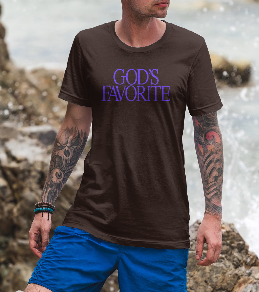 Lilipropaganda God's Favorite Text In Bold Purple Letters T-Shirt