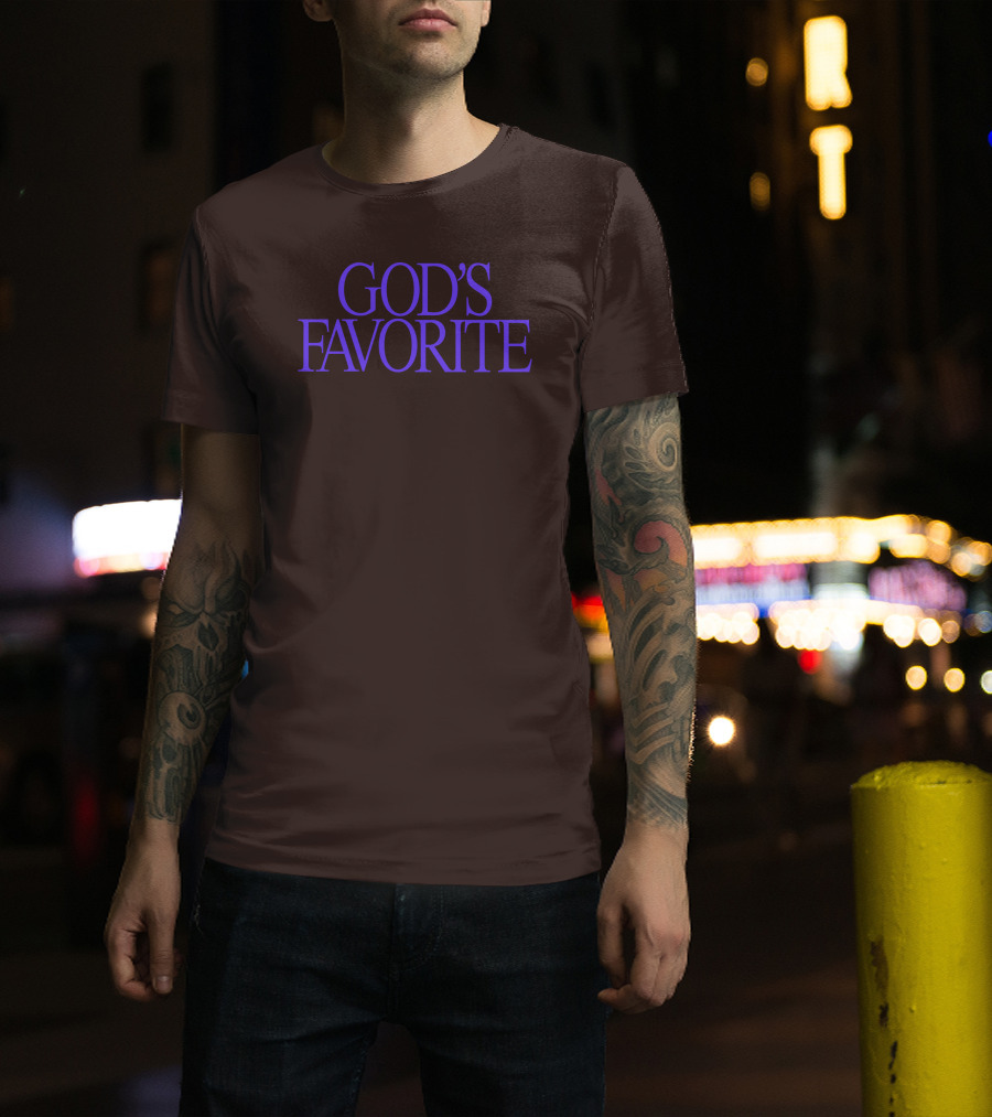 Lilipropaganda God's Favorite Text In Bold Purple Letters T-Shirt