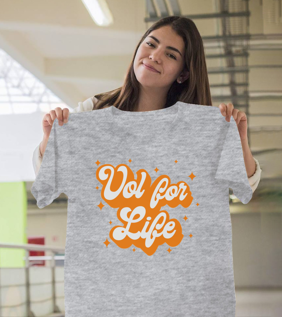 Vol For Life Alexis Foust Orange Sparkle T-Shirt