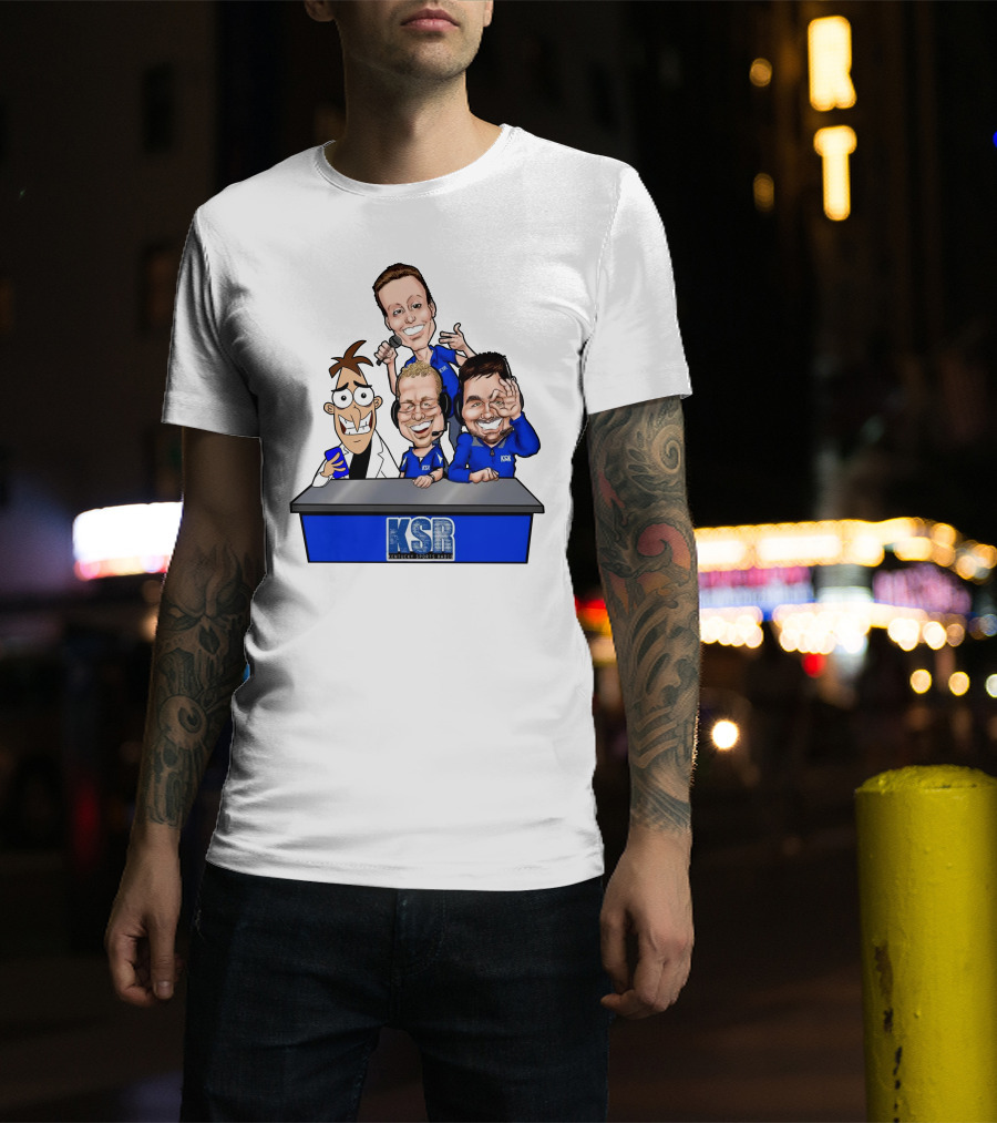 KSR Kentucky Sports Radio BigBlueAndrew New Logo Caricature Group T-Shirt
