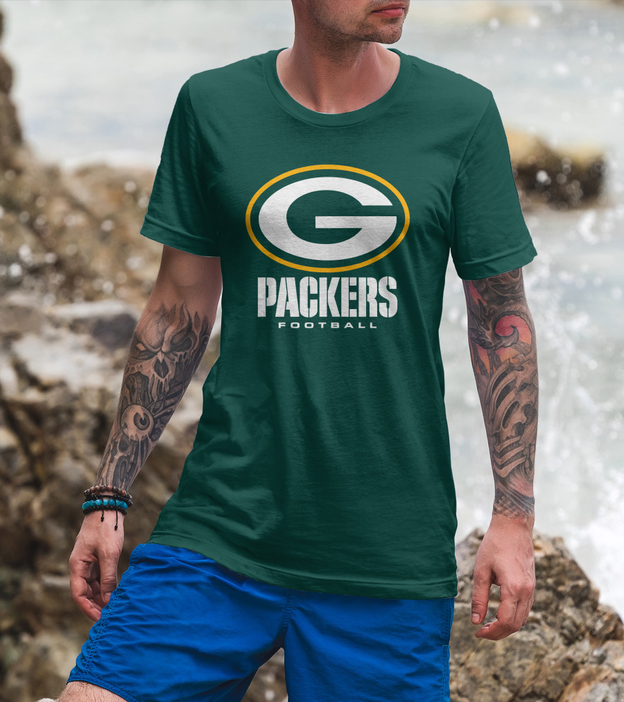 Green Bay Packers Football NFL Logo Packers Football T-Shirt