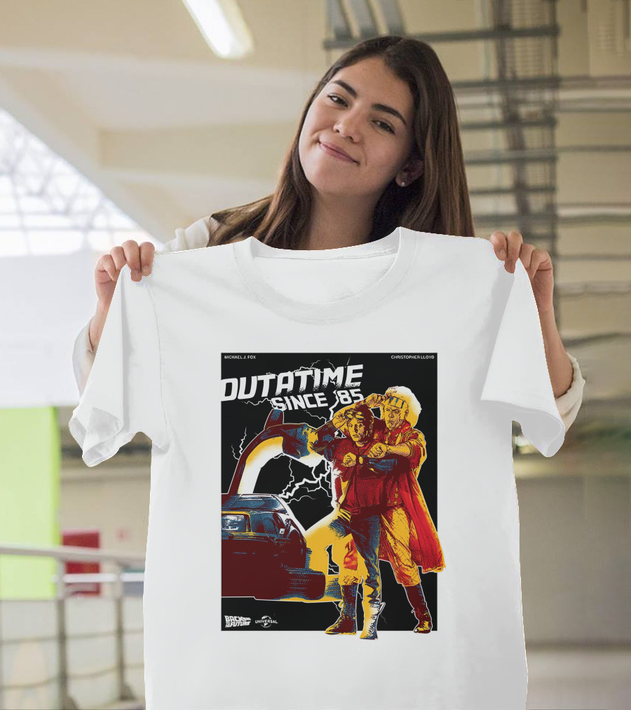 Outatime Since '85 Back To The Future Doc And Marty T-Shirt