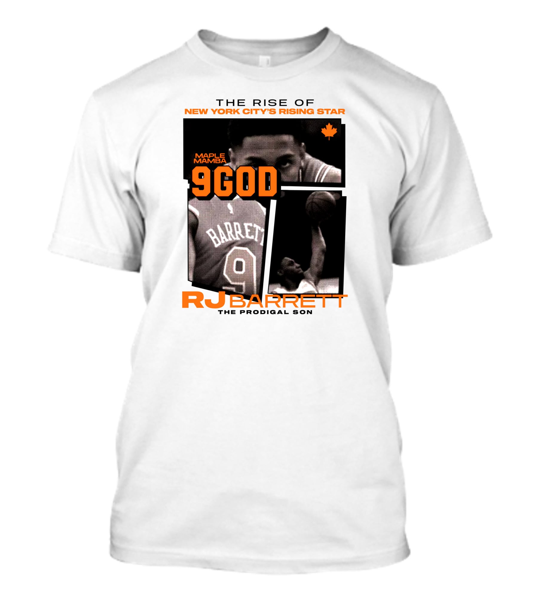 The Rise Of New York City's Rising Star Maple Mamba 9 God RJ Barrett The Prodigal Son T-Shirt