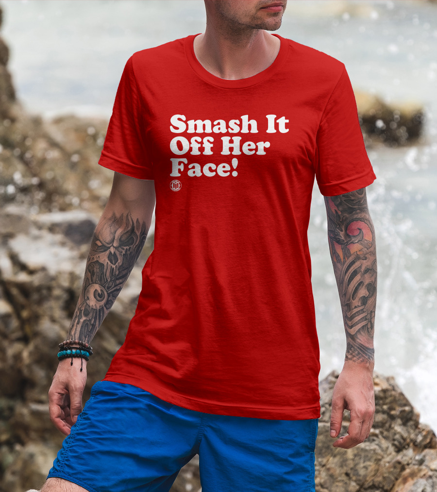 Triple B Smash It Off Her Face Red T-Shirt