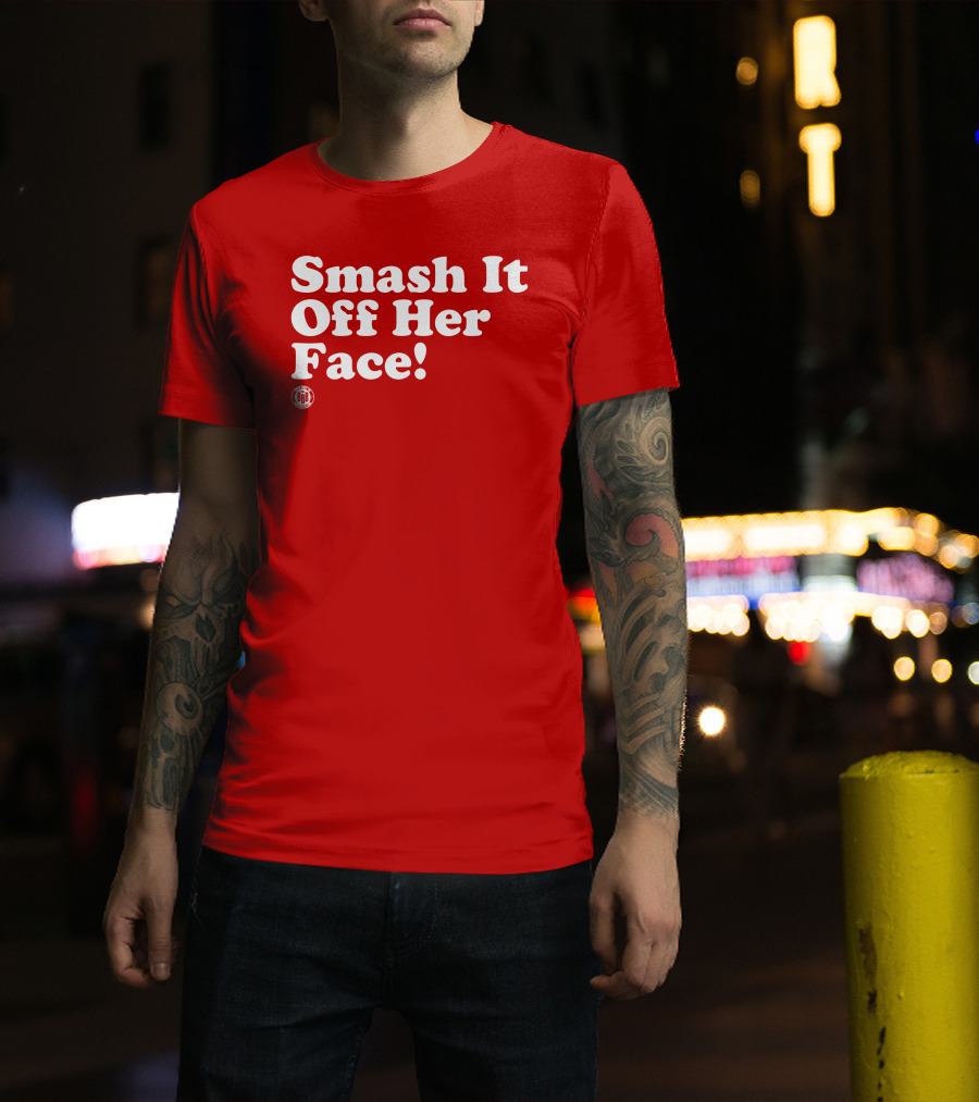 Triple B Smash It Off Her Face Red T-Shirt