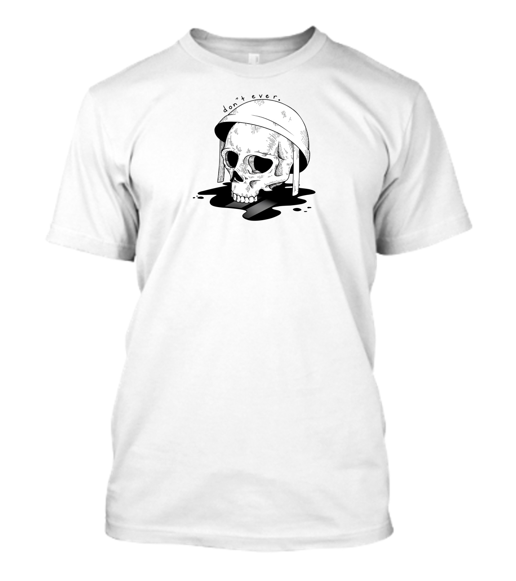 Rglgg Don’t Ever Skull With Helmet T-Shirt
