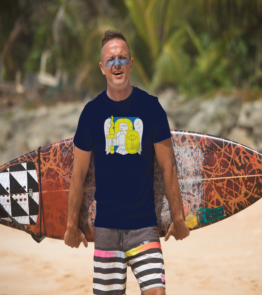 Saint Javelin Archangel Icon Kyiv Merch T-Shirt