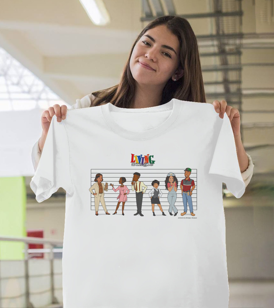 Living Single Character Lineup by Morgan Bissant T-Shirt