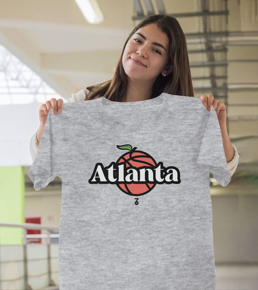 Seven Six Merch Atlanta Peach Basketball T-Shirt