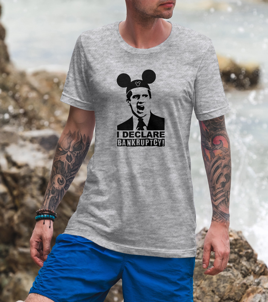 Michael Scott I Declare Bankruptcy Mickey Ears T-Shirt