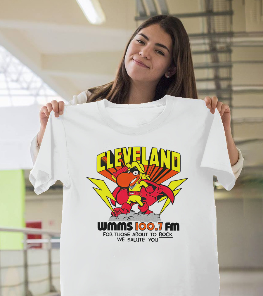 Cleveland WMMS 100.7 FM For Those About To Rock We Salute You T-Shirt