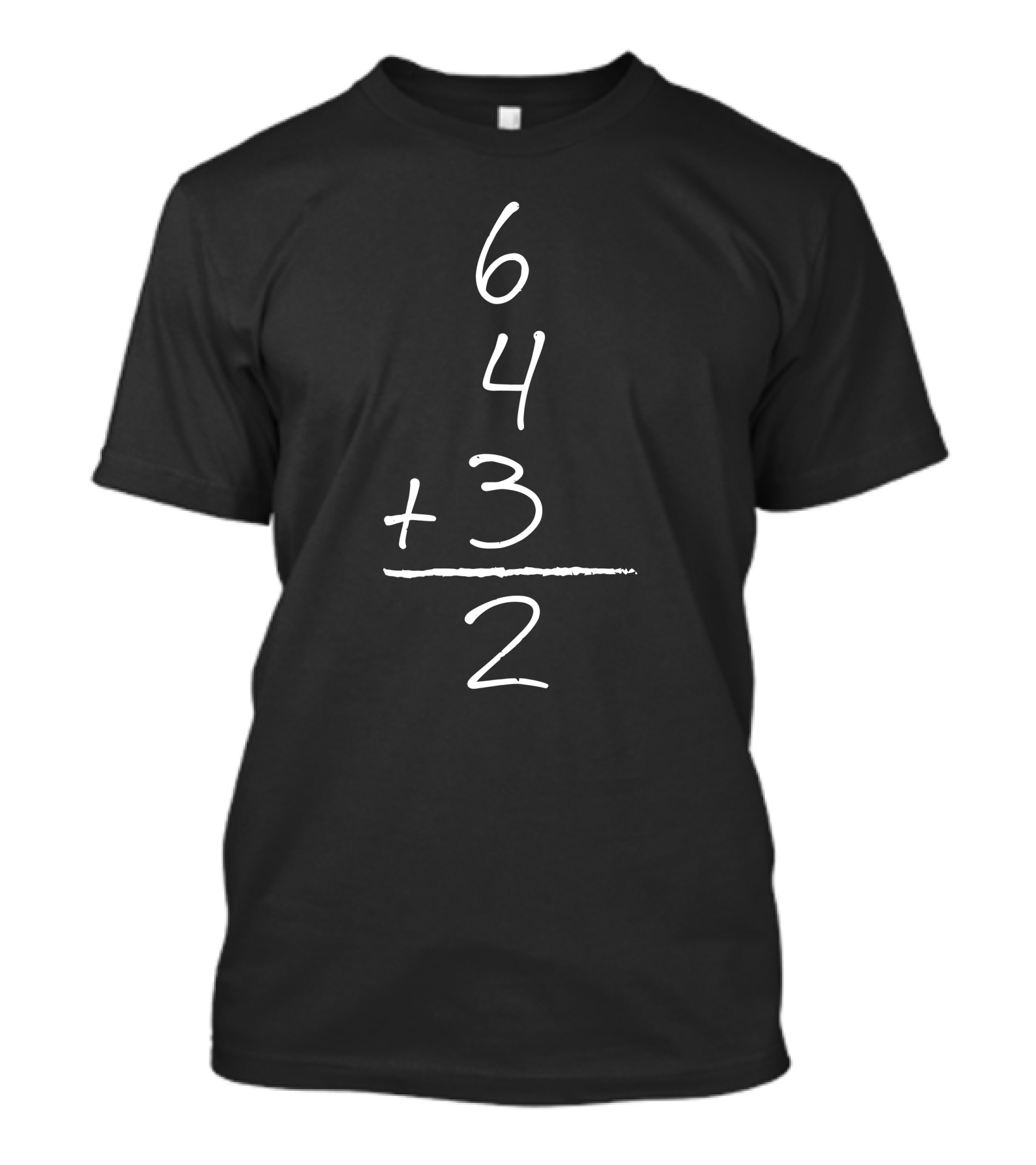 Bo Jackson 6 4 3 2 Baseball Math Equation T-Shirt