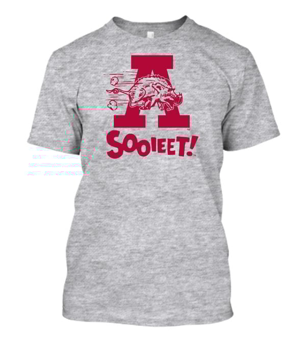 Eric Musselman Wearing Arkansas Razorbacks Logo Sooieet T-Shirt