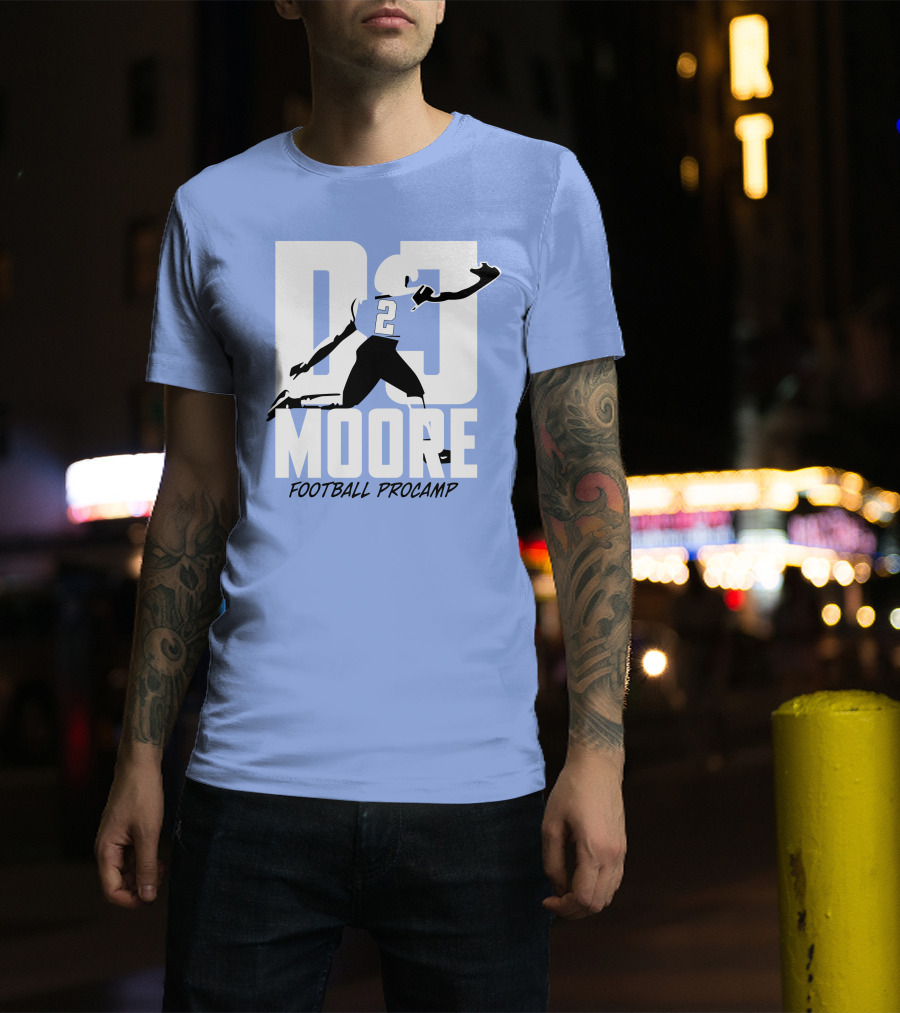 Chicago Bears DJ Moore 2 Football Procamp T-Shirt