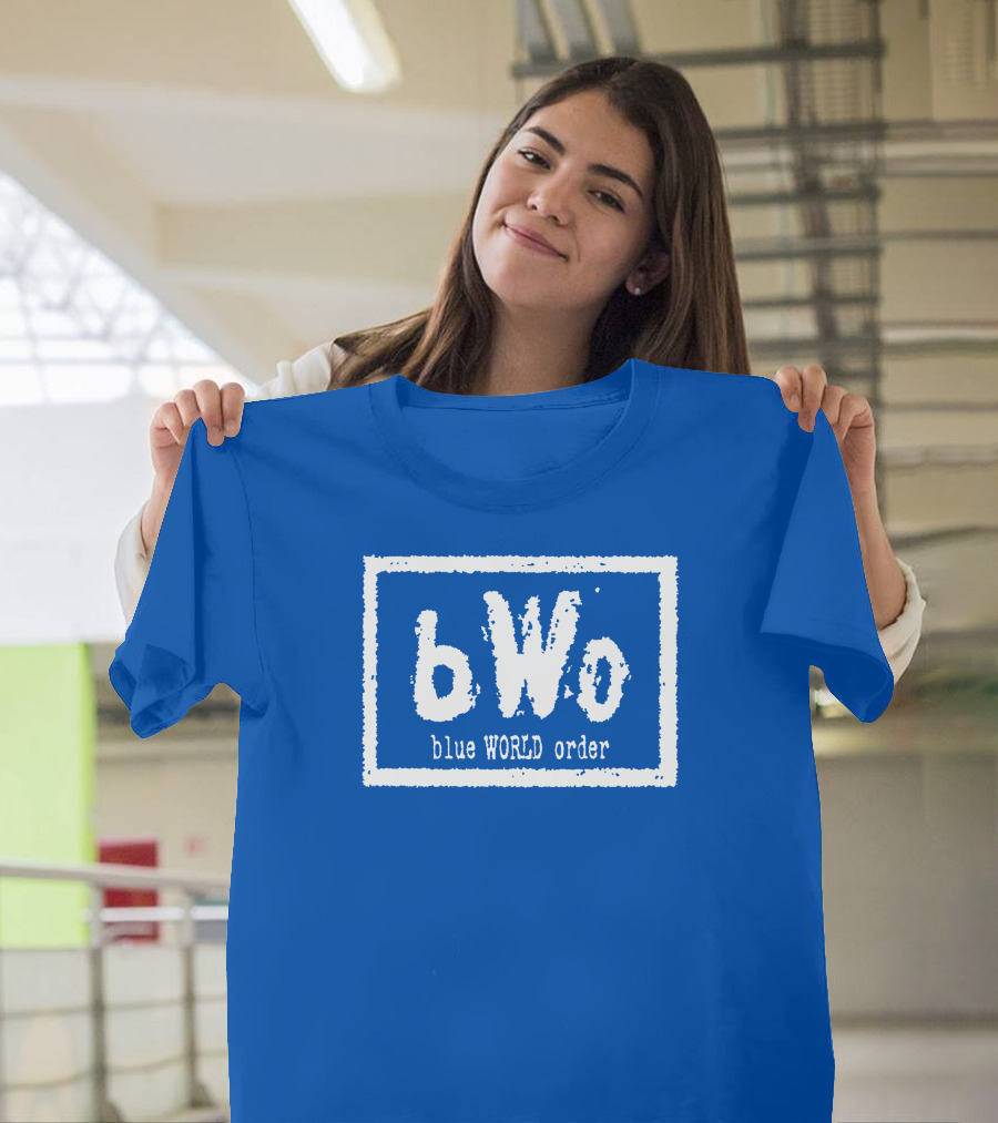 bWo Blue World Order Wrestling Inspired T-Shirt