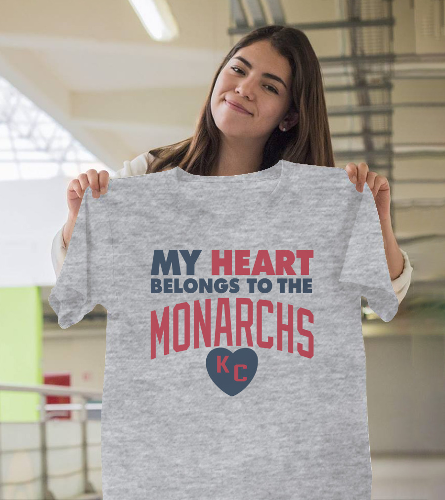 My Heart Belongs to the Monarchs KC T-Shirt