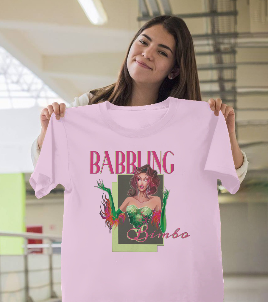 Voss Events Merch Jasmine Kennedie Babbling Bimbo Green Glamour Dress T-Shirt