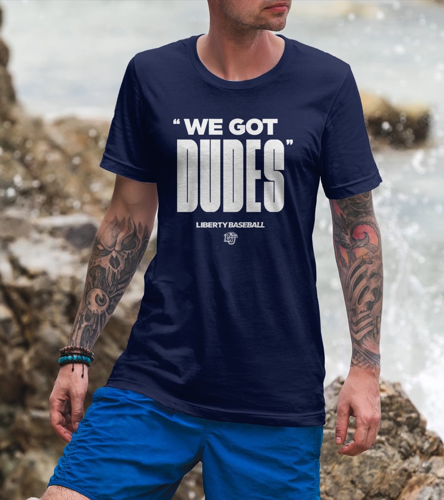 We Got Dudes Liberty Baseball LU T-Shirt