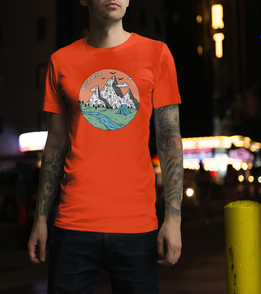 Christine Oso Oso River Tent Camping Mountains T-Shirt