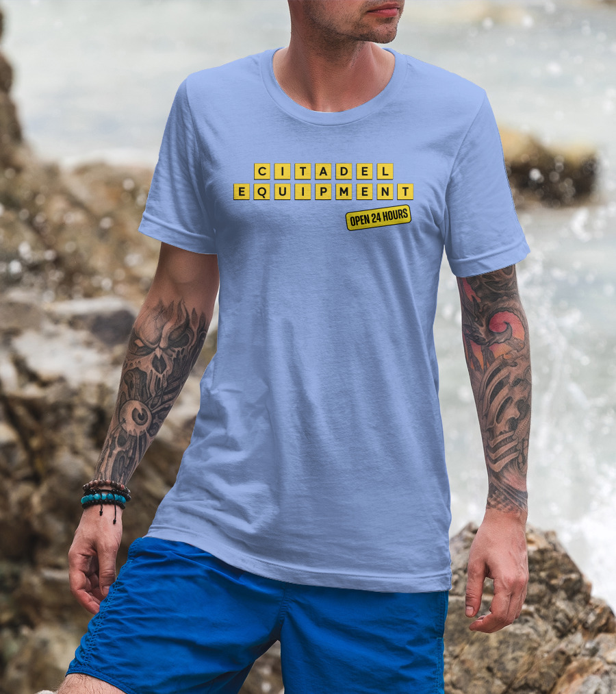Citadel Equipment Open 24 Hours Kevin Yeager T-Shirt
