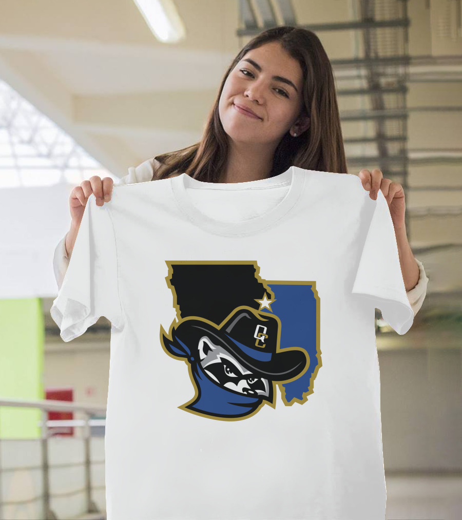 Quad Cities River Bandits Midwest League Baseball Logo 22 T-Shirt
