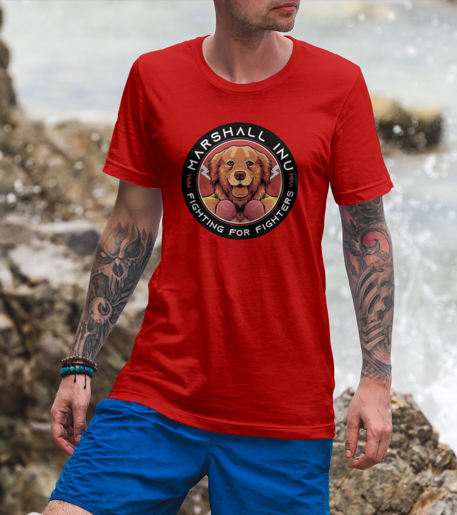 Marshall Inu Mma Fighting For Fighters T-Shirt