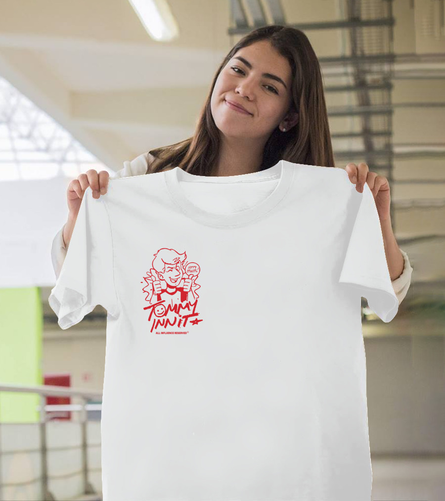 Tommyinnit Sorry Mum All Influence Reserved Cartoon T-Shirt
