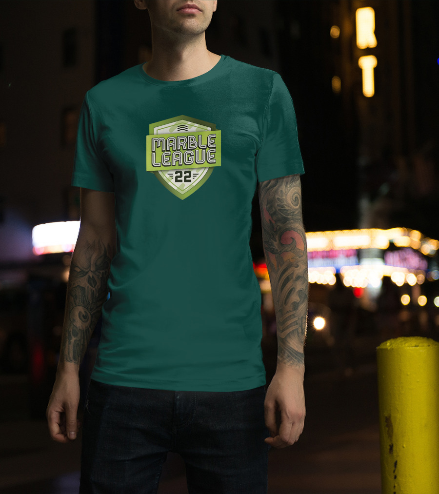 Marble League 22 Jelle's Marble Runs Badge T-Shirt