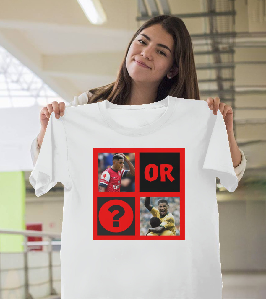 Walcott Question Mark Or Iconic Footballer Image T-Shirt