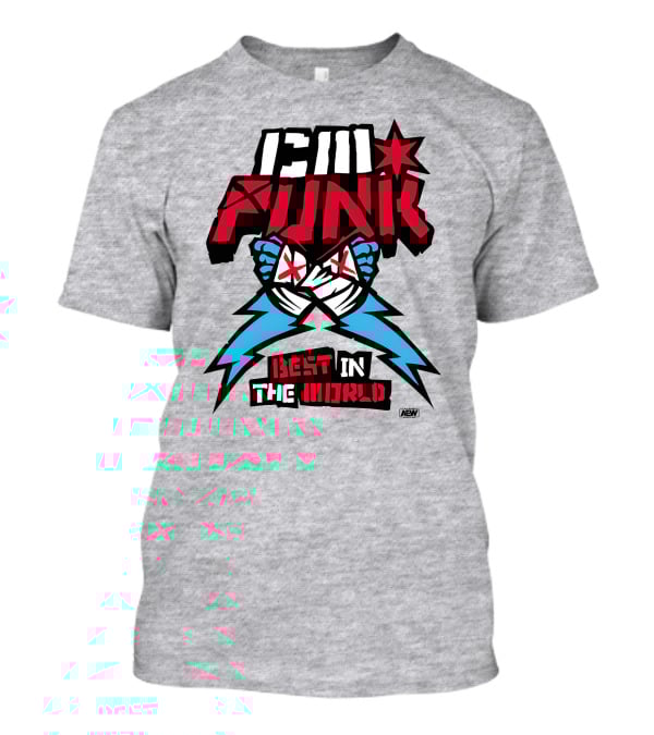CM Punk AEW Best In The World Supercharged Ringer T-Shirt
