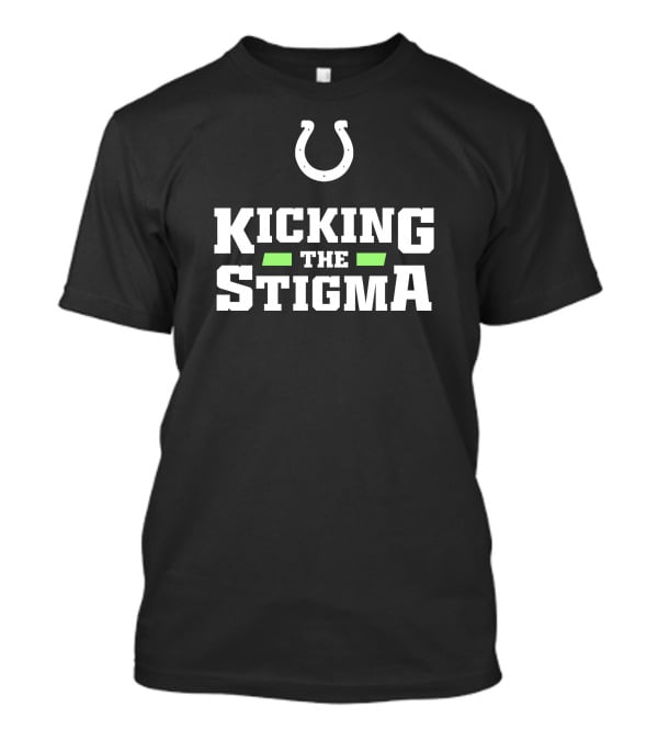 Colts Kicking The Stigma Football Horseshoe Initiative T-Shirt