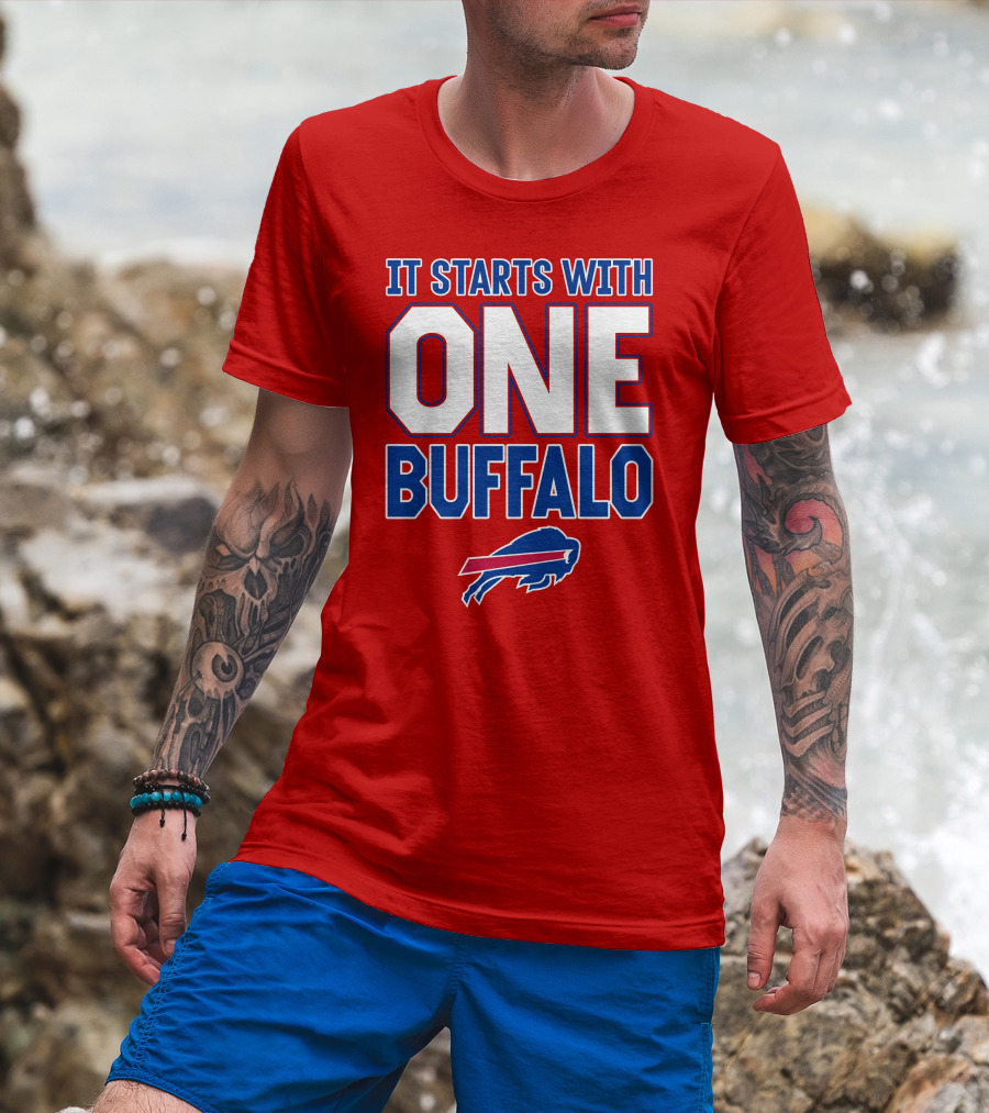 Ken Dorsey It Starts With One Buffalo Bills T-Shirt